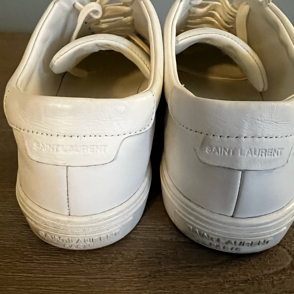 Saint Laurent White leather sneakers sz40 - Picture 2 of 6